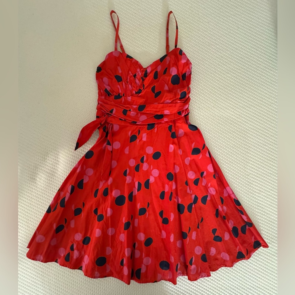 H&M Chic Red Polka Dot Dress